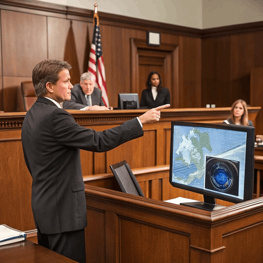 meteorology expert witness providing testimony in courtroom